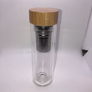 Tease TEA Double Wall Glass Tumbler Removable Stainless Steel Infuser